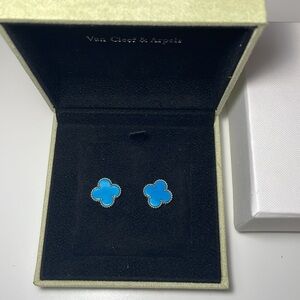 VCA TURQUOISE EARRINGS TRENDY FASHIONABLE